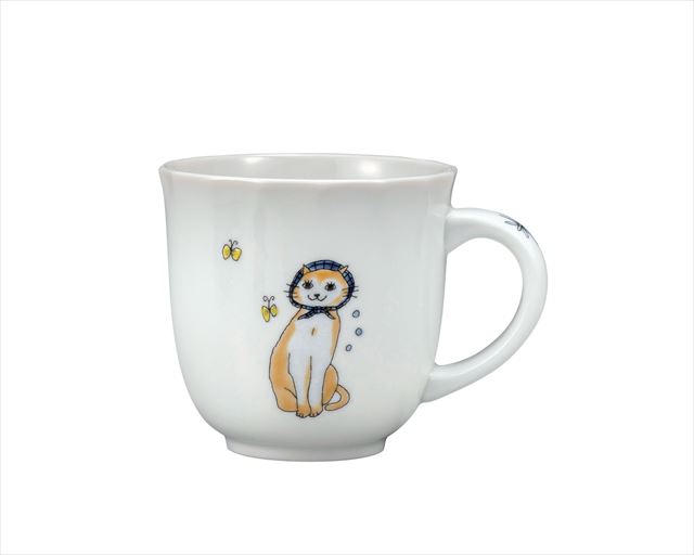 
九谷焼ギフト ご贈答品 御祝い 九谷焼マグカップ スカーフねこ

